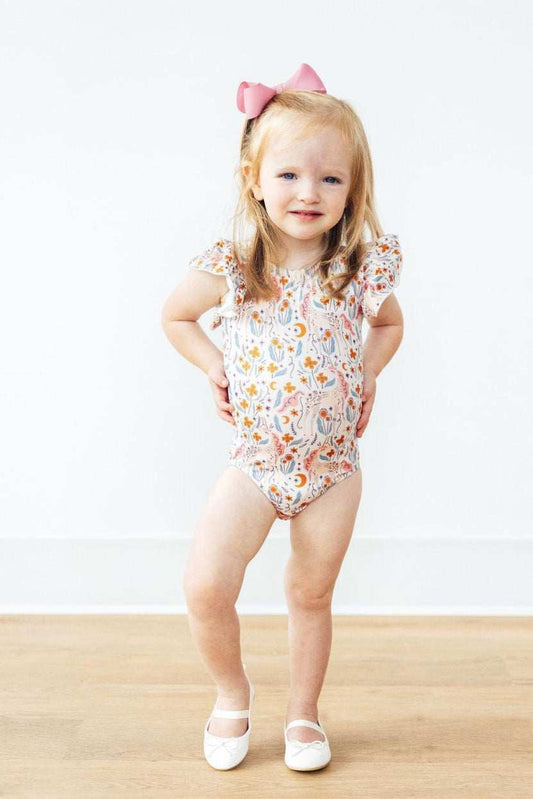 Unicorn Soiree S/S Flutter Sleeve Leotard - Mila & Rose ® - Flyclothing LLC