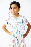 Puppy Pals S/S Pocket Twirl Dress - Mila & Rose ®