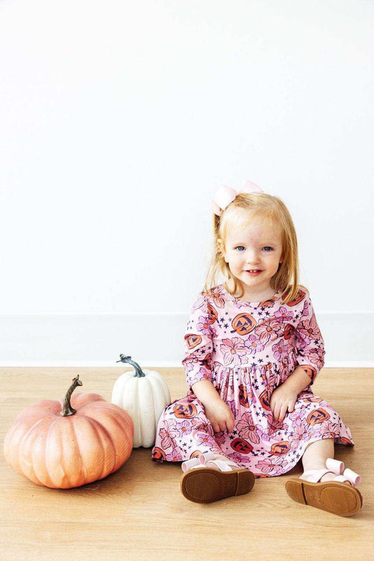 Here for the Candy 3/4 Sleeve Pocket Twirl Dress - Mila & Rose ® - Flyclothing LLC