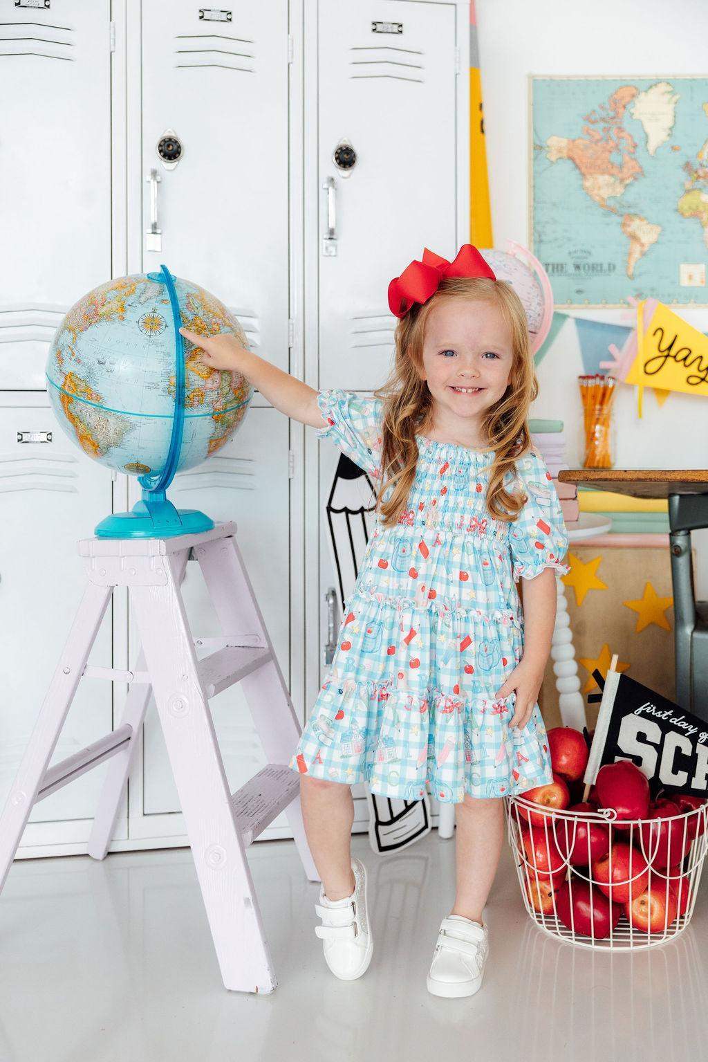 Honor Roll Smocked Ruffle Dress - Mila & Rose ® - Flyclothing LLC