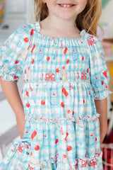 Honor Roll Smocked Ruffle Dress - Mila & Rose ® - Flyclothing LLC