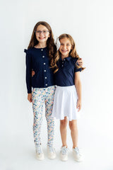 Navy Ruffle Cardigan - Mila & Rose ® - Flyclothing LLC