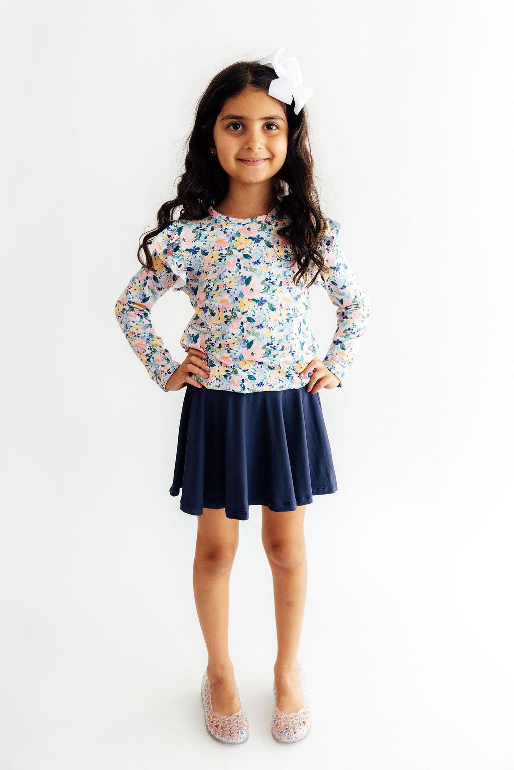 Navy Twirl Skort - Mila & Rose ® - Flyclothing LLC