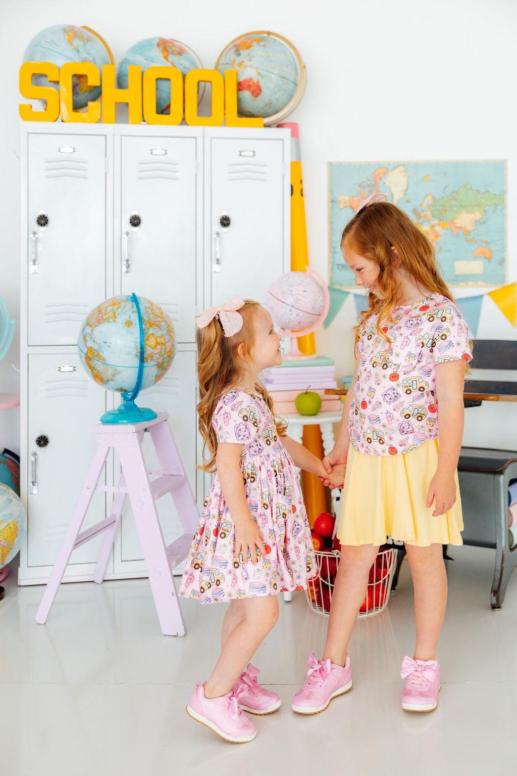 Playground Princess S/S Pocket Twirl Dress - Mila & Rose ® - Flyclothing LLC