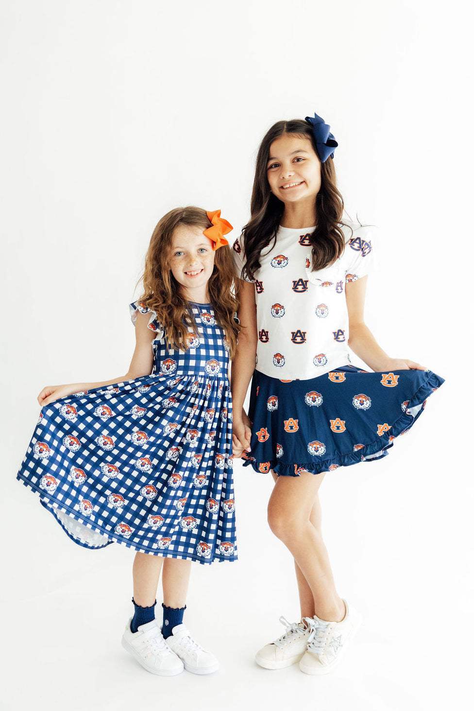 Auburn Plaid Aubie Flutter Twirl Dress - Mila & Rose ® - Flyclothing LLC