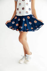 Auburn Blue Aubie Ruffle Twirl Skort - Mila & Rose ® - Flyclothing LLC