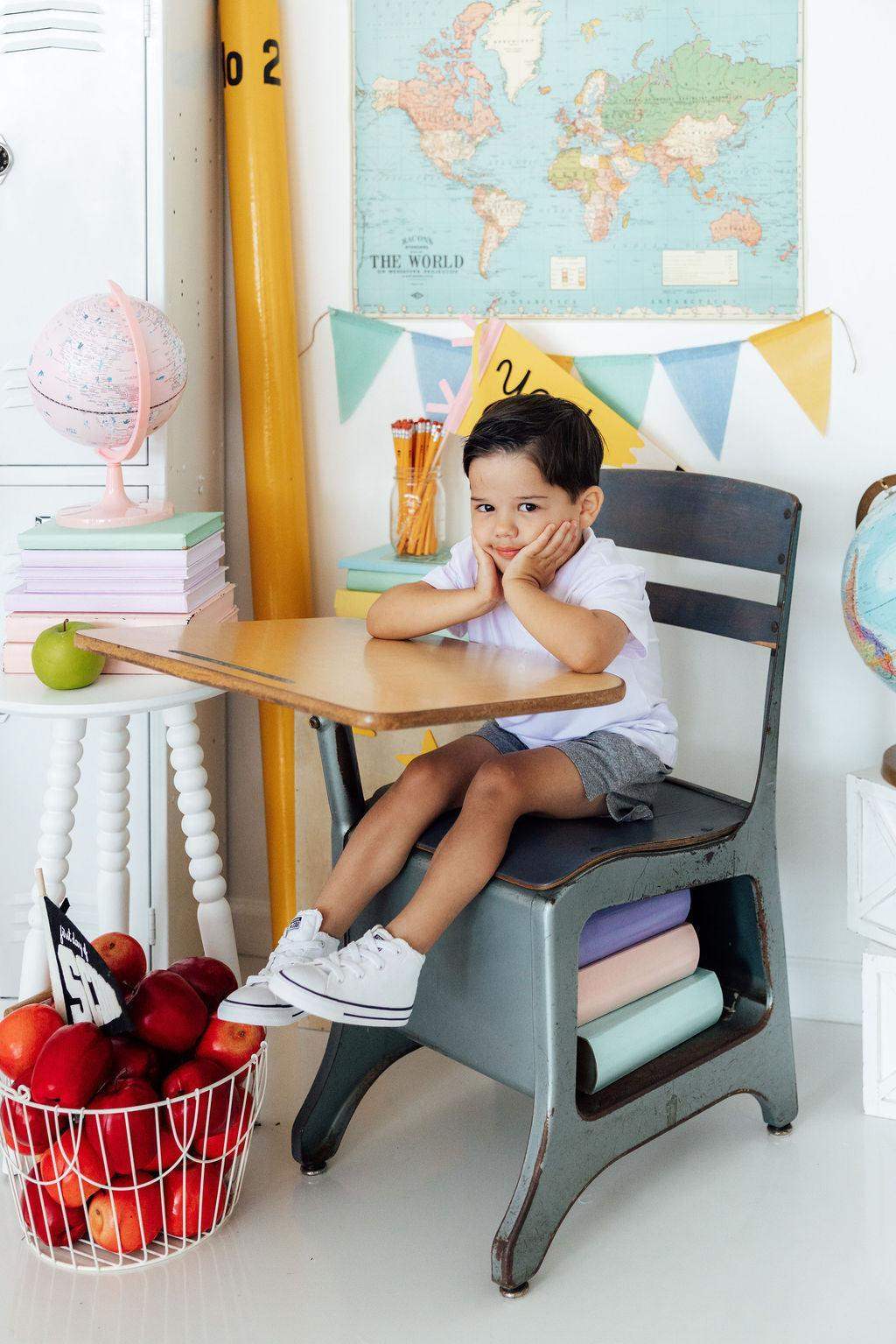 Boys White S/S Polo - Mila & Rose ® - Flyclothing LLC