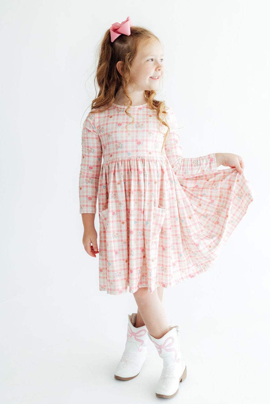 Off the Grid L/S Pocket Twirl Dress - Mila & Rose ® - Flyclothing LLC