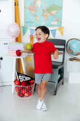 Boys Red S/S Polo - Mila & Rose ® - Flyclothing LLC