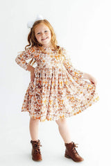 Fall Harvest L/S Pocket Twirl Dress - Mila & Rose ® - Flyclothing LLC