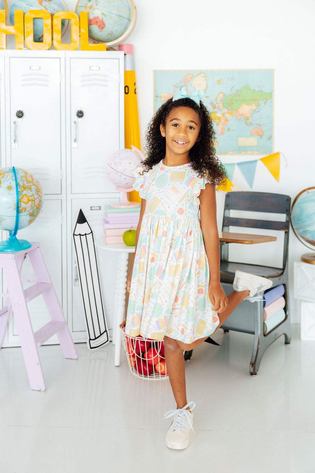 Campus Cutie Flutter Sleeve Twirl Dress - Mila & Rose ® - Flyclothing LLC