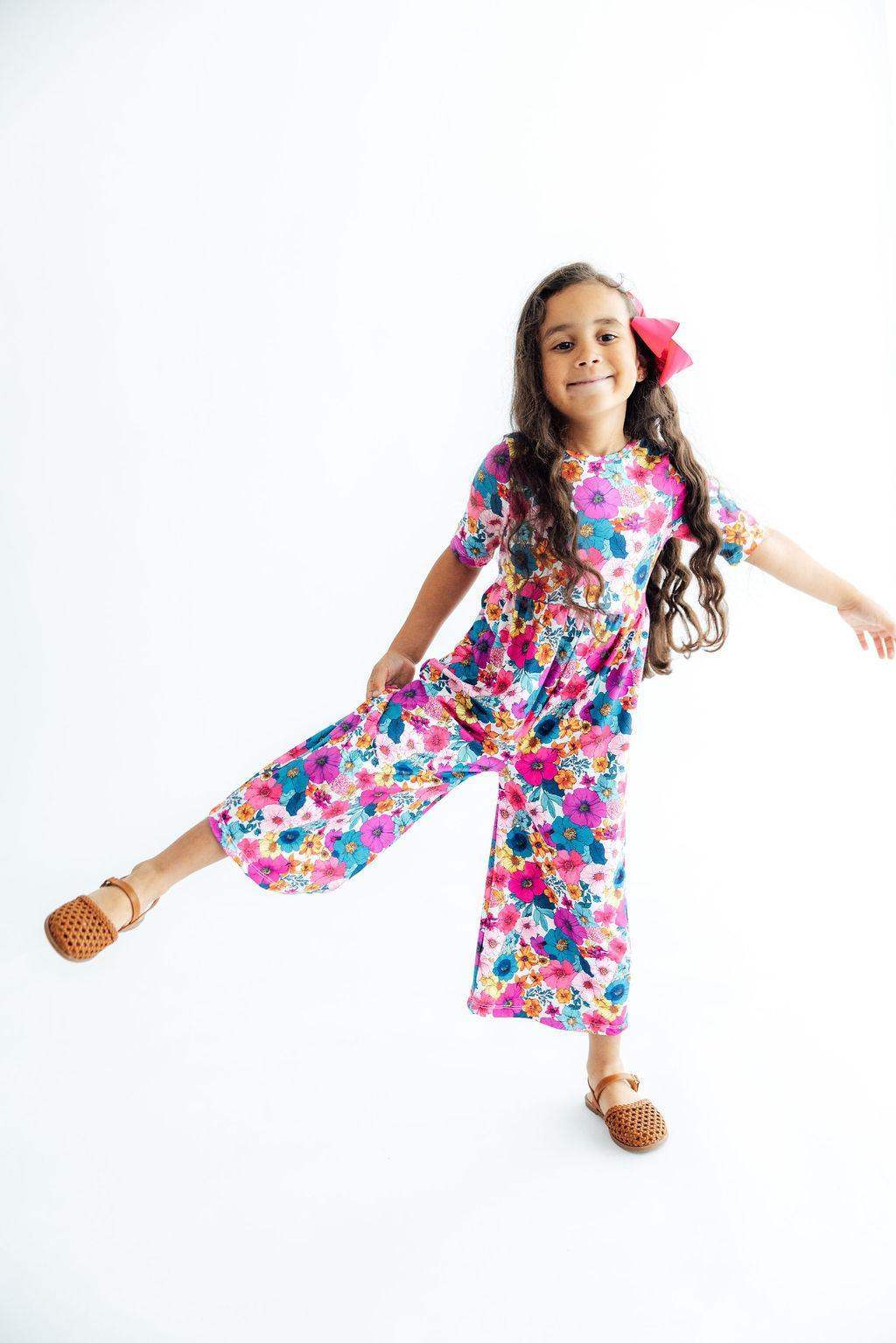 Retro Bloom Wide Leg Jumpsuit
