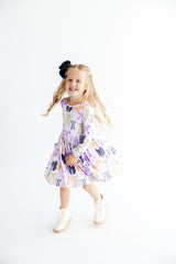 Tied with a Boo Lavender L/S Pocket Twirl Dress - Mila & Rose ® - Flyclothing LLC