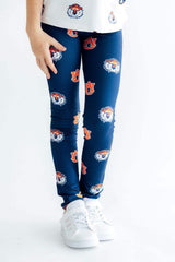 Auburn Blue Aubie Leggings - Mila & Rose ® - Flyclothing LLC