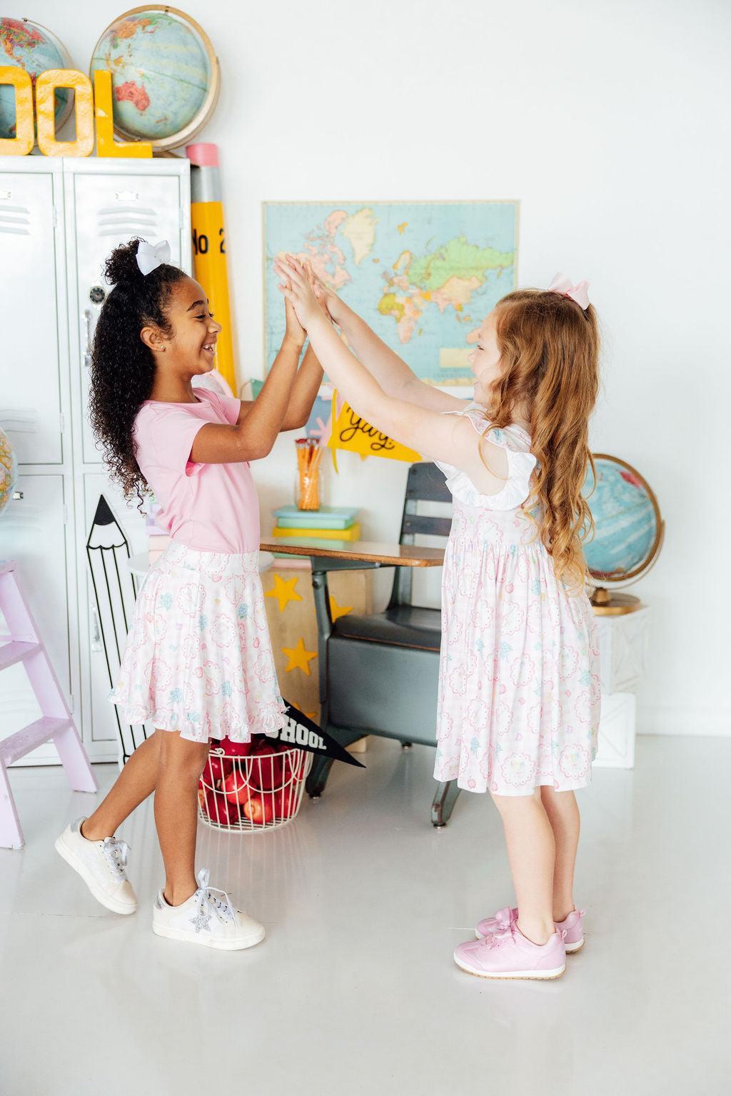 Apple of My Eye Flutter Sleeve Twirl Dress - Mila & Rose ® - Flyclothing LLC