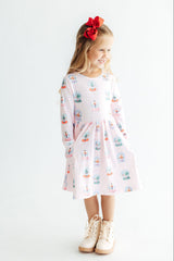 Let it Snow L/S Pocket Twirl Dress