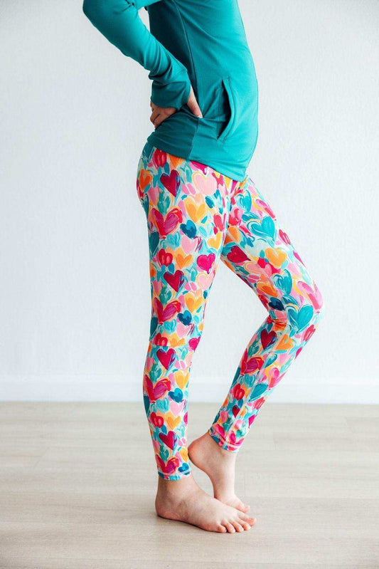 Heart Hustle Active Legging - Mila & Rose ® - Flyclothing LLC