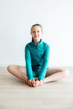 Turbo Teal Active Shorty Shorts - Mila & Rose ®