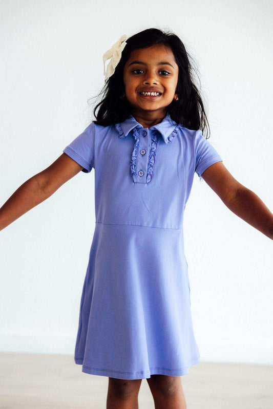 Periwinkle S/S Polo Dress - Mila & Rose ® - Flyclothing LLC