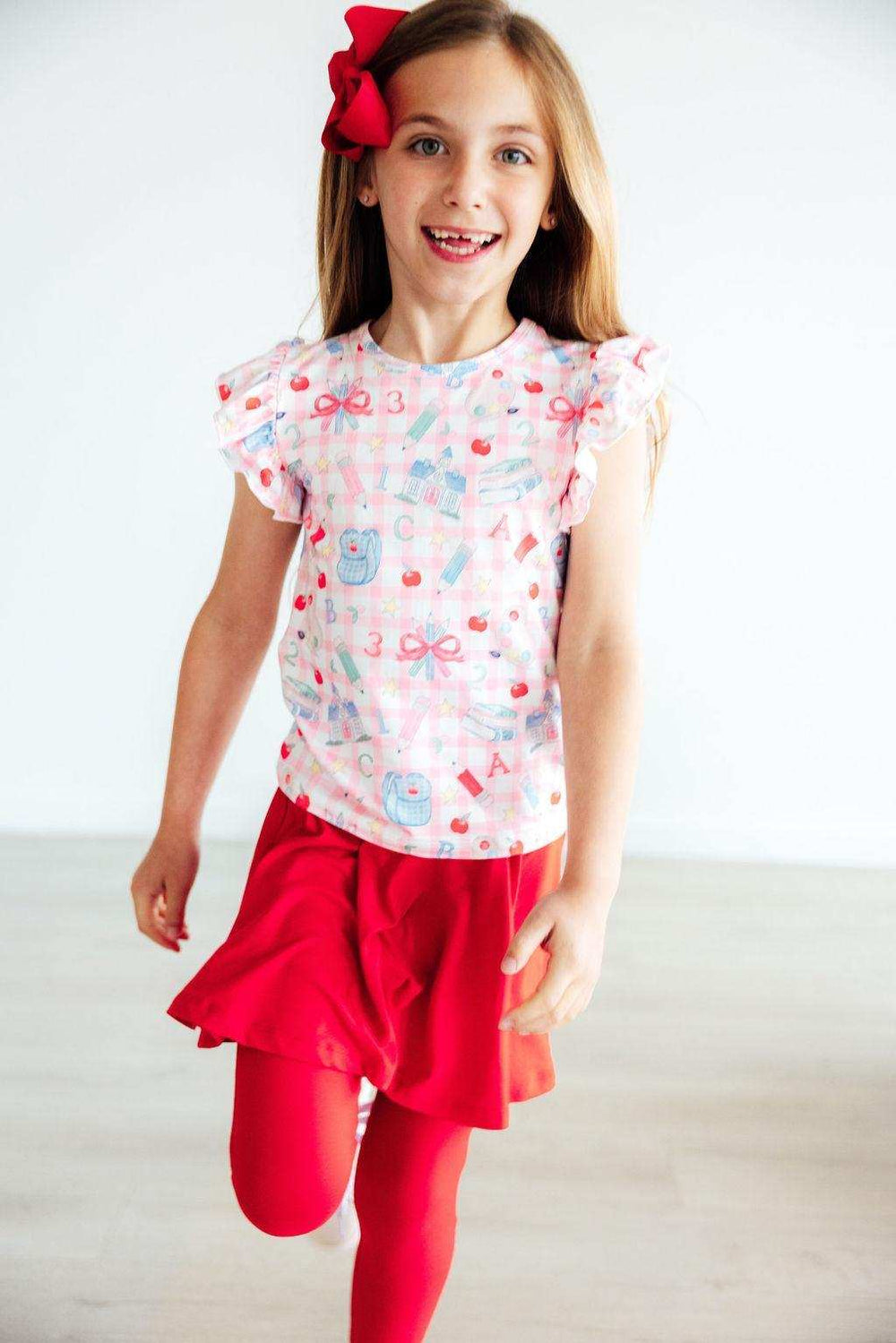 School Days S/S Ruffle Tee - Mila & Rose ® - Flyclothing LLC