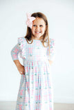 SALE Pumpkin Picnic 3/4 Sleeve Ruffle Twirl Dress - Mila & Rose ® - Flyclothing LLC