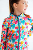 Heart Hustle Full-Zip Ruffle Active Jacket - Mila & Rose ® - Flyclothing LLC