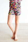 Flexible Floral Active Shorty Shorts - Mila & Rose ®