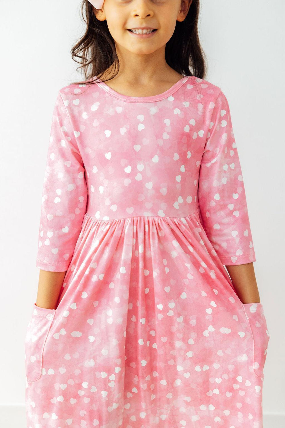 Shine Bright 3/4 Sleeve Pocket Twirl Dress - Mila & Rose ® - Flyclothing LLC