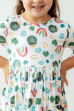 Luck of the Irish 3/4 Sleeve Pocket Twirl Dress - Mila & Rose ® - Flyclothing LLC