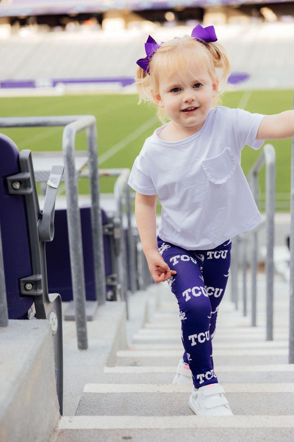 TCU Purple Frog Leggings - Mila & Rose ®