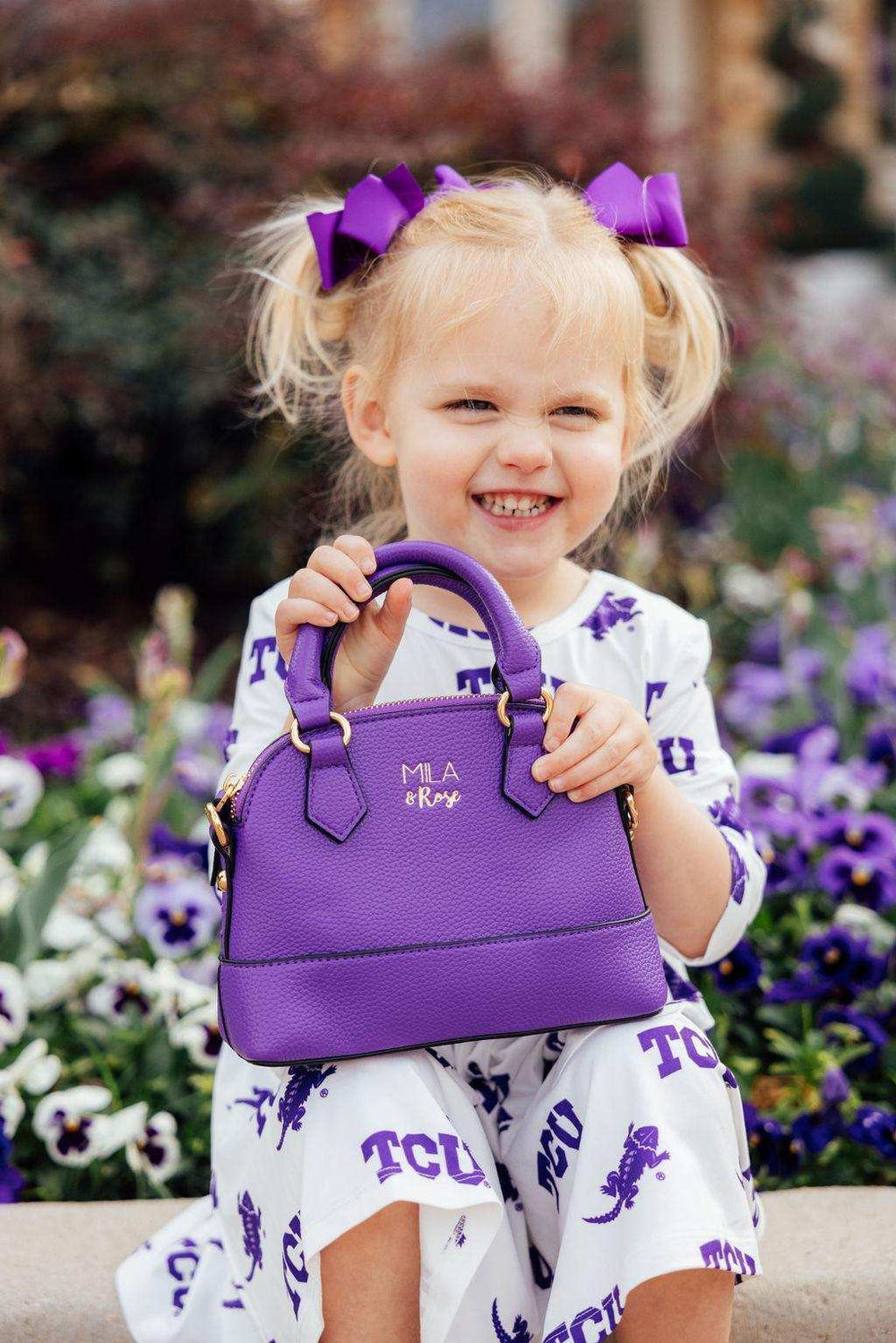 Purple Girl's Crossbody Purse - Mila & Rose ® - Flyclothing LLC
