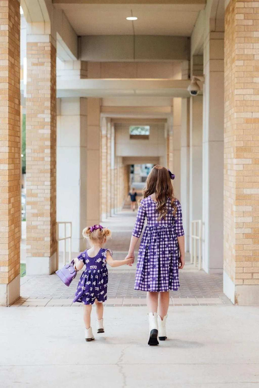 TCU Purple Frog Flutter Twirl Dress - Mila & Rose ® - Flyclothing LLC
