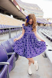 TCU Plaid Frog Flutter Twirl Dress - Mila & Rose ® - Flyclothing LLC