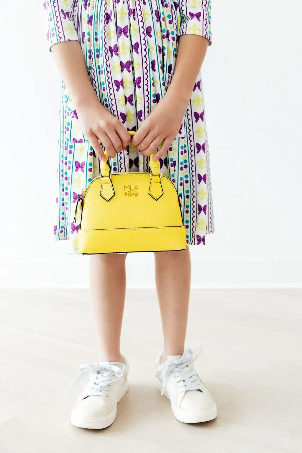 Neon Yellow Glitter Girl's Crossbody Purse - Mila & Rose ® - Flyclothing LLC