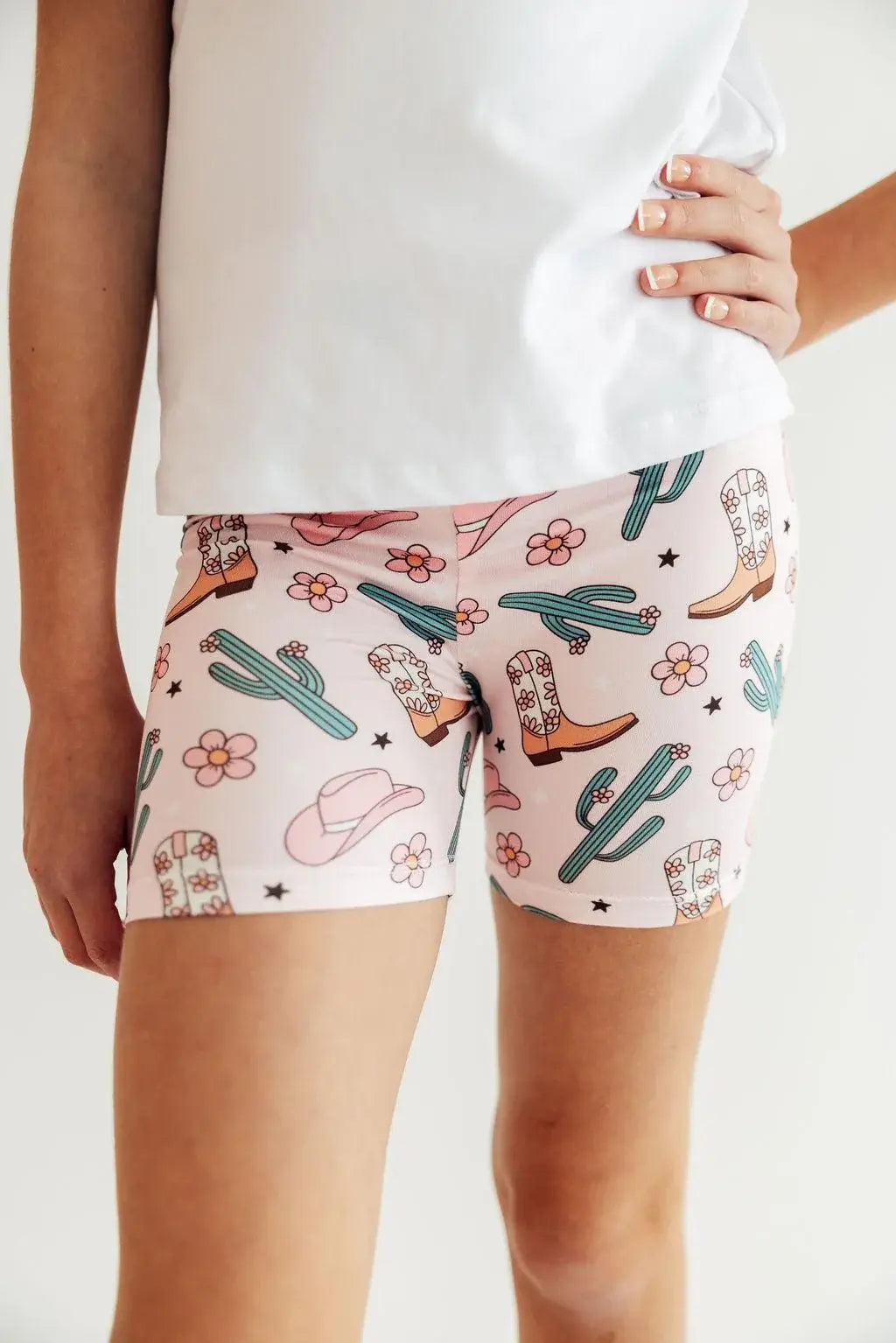 Cactus Cowgirl Twirl Shorts - Mila & Rose ® - Flyclothing LLC