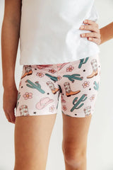 Cactus Cowgirl Twirl Shorts - Mila & Rose ® - Flyclothing LLC