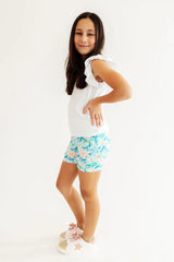 Preppy Daisies Twirl Shorts - Mila & Rose ® - Flyclothing LLC