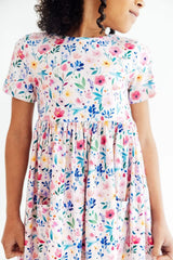 Morning Meadows S/S Pocket Twirl Dress - Mila & Rose ® - Flyclothing LLC