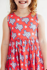 Texas Pride Tank Twirl Dress - Mila & Rose ® - Flyclothing LLC
