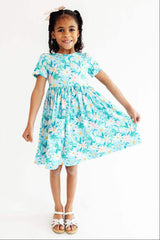Preppy Daisies S/S Pocket Twirl Dress - Mila & Rose ® - Flyclothing LLC
