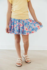 Watercolor Floral Ruffle Twirl Skort - Mila & Rose ® - Flyclothing LLC