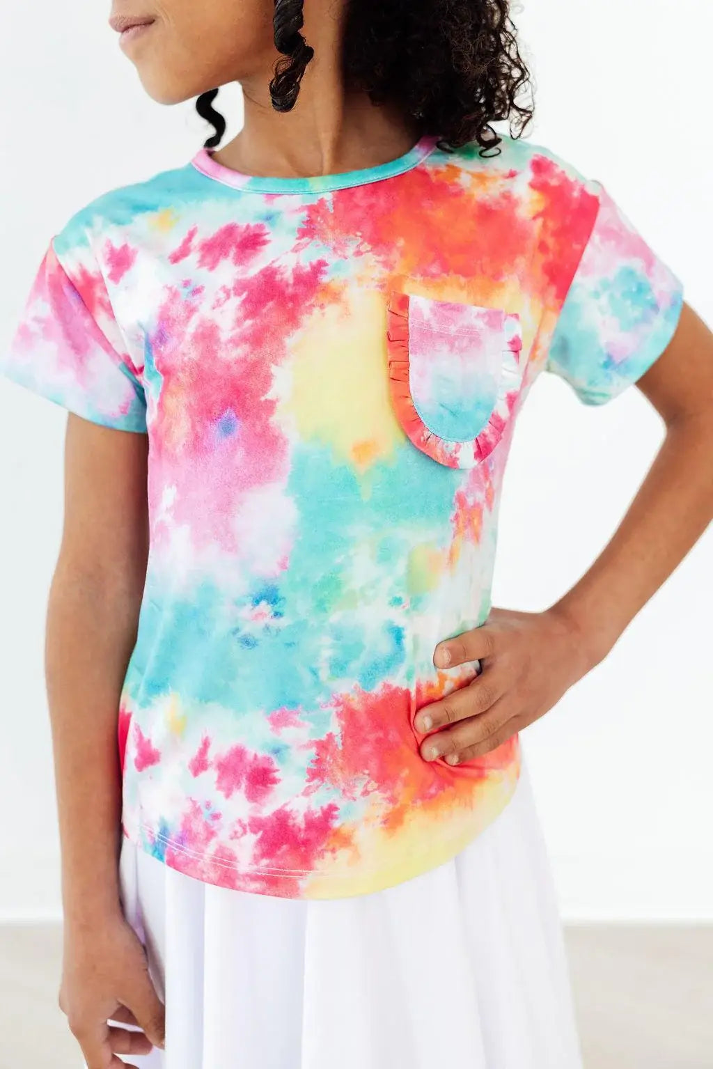 Far Out Ruffle Pocket Tee - Mila & Rose ® - Flyclothing LLC