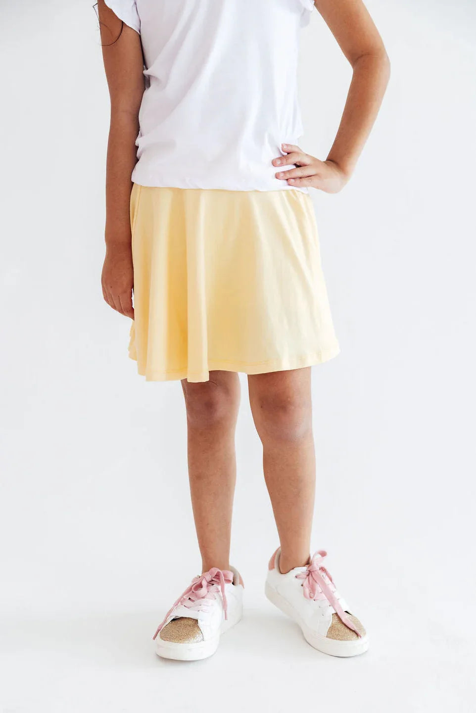Butter Yellow Twirl Skort - Mila & Rose ® - Flyclothing LLC
