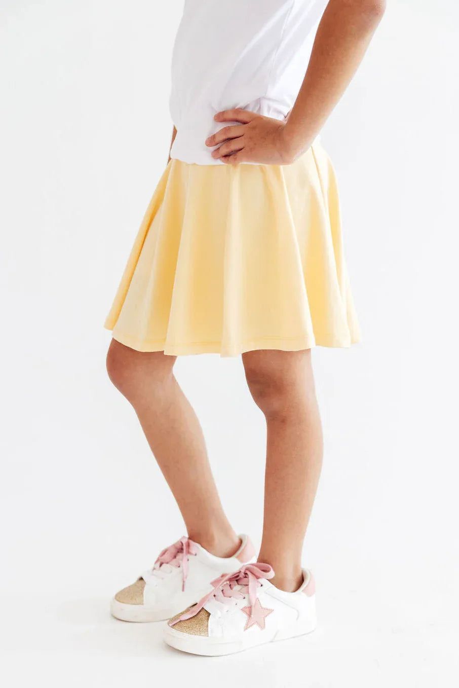 Butter Yellow Twirl Skort - Mila & Rose ® - Flyclothing LLC