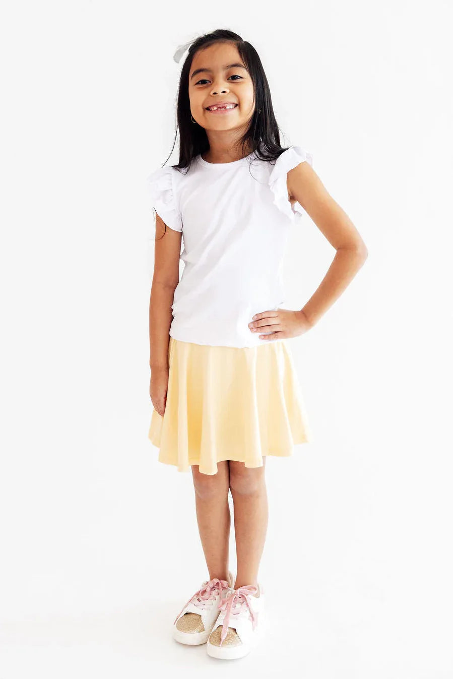 Butter Yellow Twirl Skort - Mila & Rose ® - Flyclothing LLC
