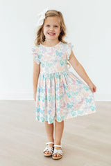 Fluttering Butterflies Flutter Sleeve Twirl Dress - Mila & Rose ® - Flyclothing LLC