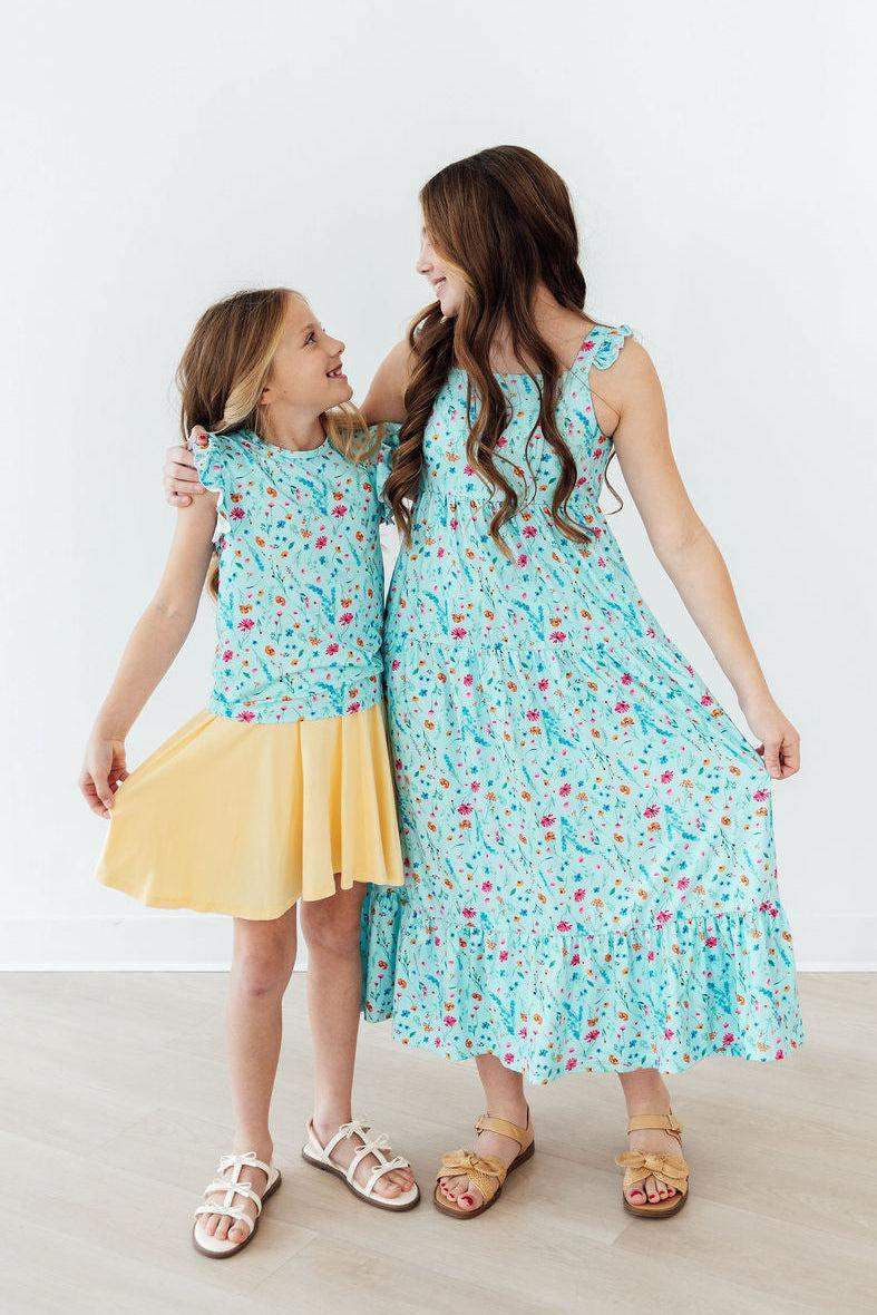 Bluebell Breeze Ruffle Maxi Dress - Mila & Rose ® - Flyclothing LLC