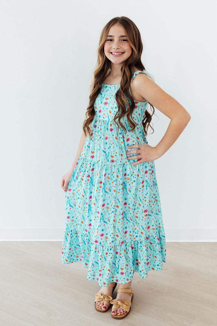 Bluebell Breeze Ruffle Maxi Dress - Mila & Rose ® - Flyclothing LLC