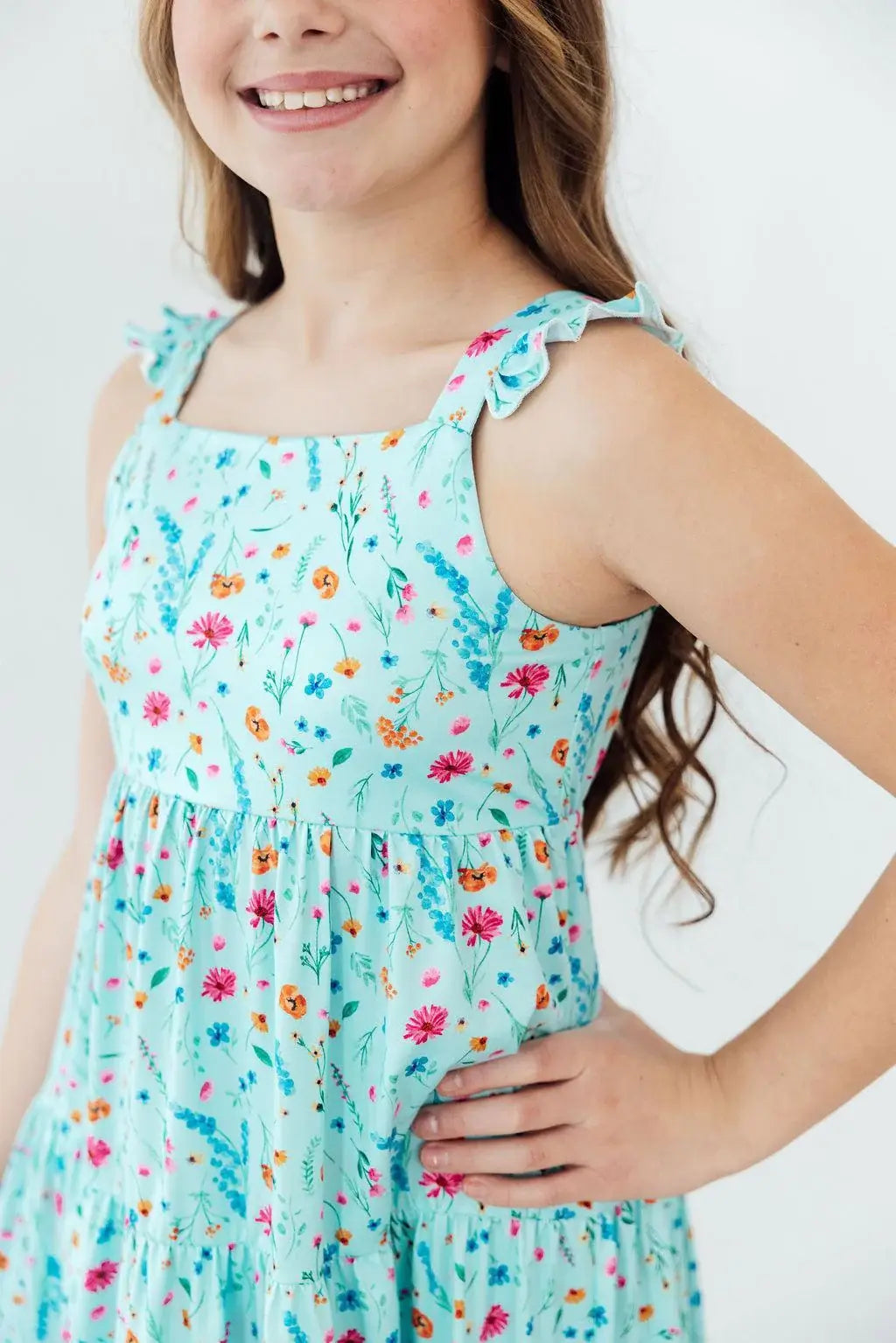 Bluebell Breeze Ruffle Maxi Dress - Mila & Rose ® - Flyclothing LLC