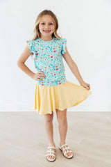Bluebell Breeze S/S Ruffle Tee - Mila & Rose ® - Flyclothing LLC